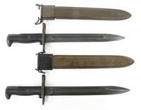 WWII US ARMY M1 SHORT BAYONET & SCABBARD LOT OF 2