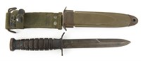 WWII US ARMY M3 CASE COMBAT KNIFE & M8A1 SCABBARD