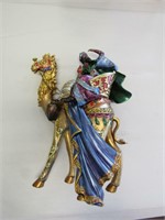 Wise King on Camel Decorative Piece - 15 In Tall