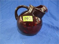 Red Glass pitcher