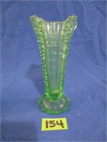 Green vase 6 1/2"