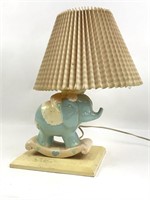 Vintage Ceramic Elephant Table Lamp