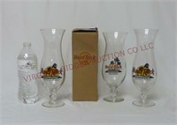 Hard Rock Cafe Hurricane Glasses ~ Lot of 3