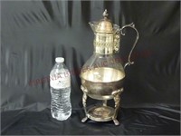 Vintage Sheridan Silver Plate Carafe w/ Stand
