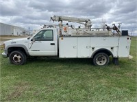 2001 Chevy 3500HD Reel Lift Truck (NON-RUNNING)