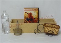 Spiderman DVD, Wood Box & Mini Baskets