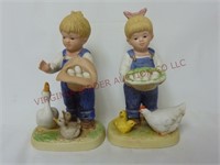 Denim Days Figurines by Homco ~ Lot of 2