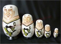 Pittsburgh Penguins Mario Lemieux 66 Nesting Dolls