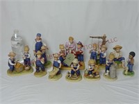 Denim Days Figurines by Homco ~ Repaired & Damaged