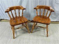 Solid Wood Dining Chairs ~ Set of 2