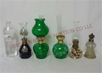 Vintage Small Oil Lamps ~ Lot of 5