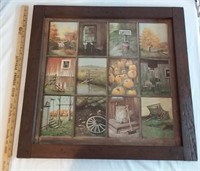 Wooden Farm Scenes Print