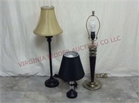 Table Lamps ~ Lot of 3 ~ All Power On