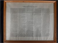 Magna Carta of King John, A.D. 1215 Reproduction