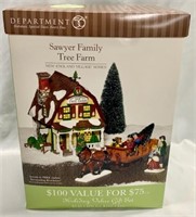 Dept. 56 Sawyer Family Tree Farm In Box