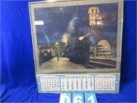 1930 EAST/WEST NYC LINES FRAMED CALENDAR