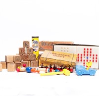 Lot of Vintage Toys / Games / Blocks
