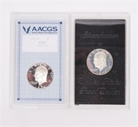 Coin 2 Ike Dollars In Plaques - Certified Proof
