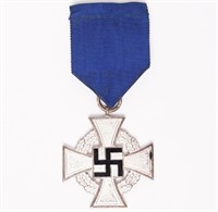 Military Medal German Nazi Cross Blue Ribbon