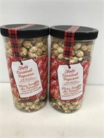 2 Caramel Popcorns w/Almonds, Pecans & Cinnamon