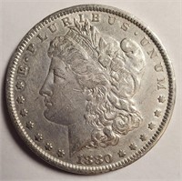1880 - MORGAN SILVER DOLLAR (4)