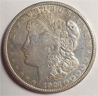 1921 "S" - MORGAN SILVER DOLLAR (8)