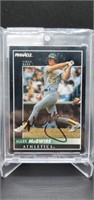 Mark McGuire Autographed Baseball Card w/COA