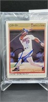 Juan Gonzalez Autographed Baseball Card w/COA