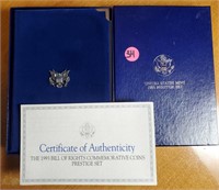 1993 BILL OF RIGHTS COMMEMORTIVE COINS SET (34)