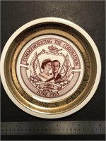 1953 CORONATION 22 kt Gold Georgian China Plate
