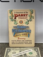 1969 Pabst PBR beer brewing company 125th