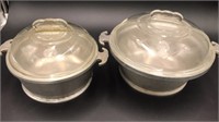 2 PCS.NICE GUARDIAN SERVICE COOKWARE w/ GLASS LIDS