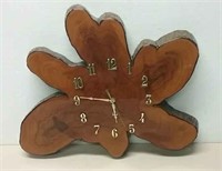Wooden Live Edge Wall Clock Working