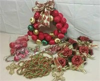Satin Bulb Wreath And More