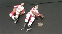 Two Gordie Howe Hockey Figurines