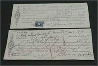 1939 & 1941 Bank Of Commerce Promissory Notes
