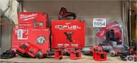 Milwaukee Assorted tools lot of 12 items