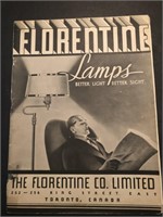 1937 FLORENTINE LAMPS Catalogue