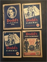 4 x DODD'S ALMANAC'S 1946, 1950, 1951, 1953