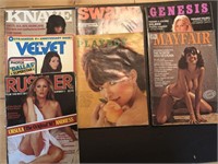 9 x Vintage Adult Magazines