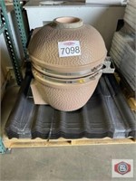 Vision charcoal grill smoker by Kamado and