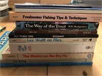 12 x Fishing softcover books