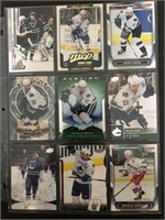 81 (9 x 9 card sheets) NHL Hockey Cards