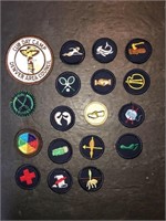 18 x Scouting related cloth patches