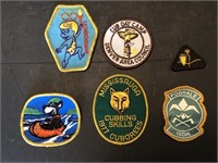 6 x Scouting Cloth Badges