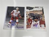 2 Signed Detroit Red Wings Prints