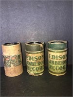 3 x Edison Cylinders