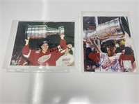 2 Signed Detroit Red Wings Prints