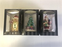 3 Christmas Ornaments in Box
