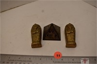 3 Stone "Egyptian" ornaments